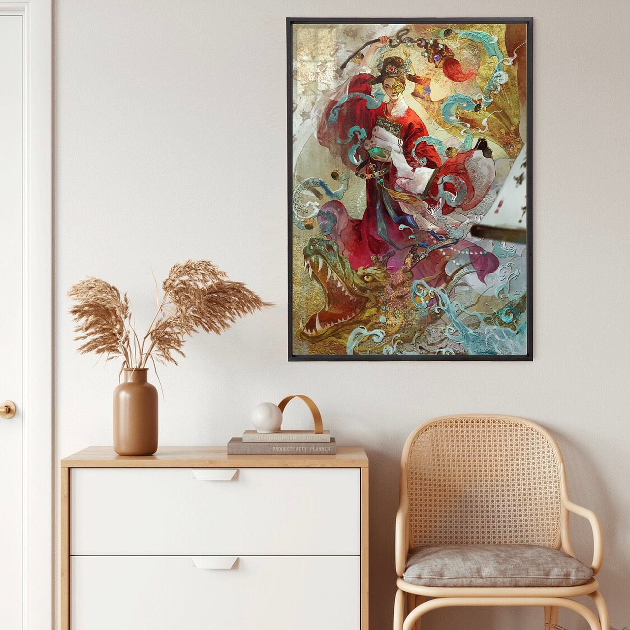 【考试季专供插画】魁星点斗、神兽白泽