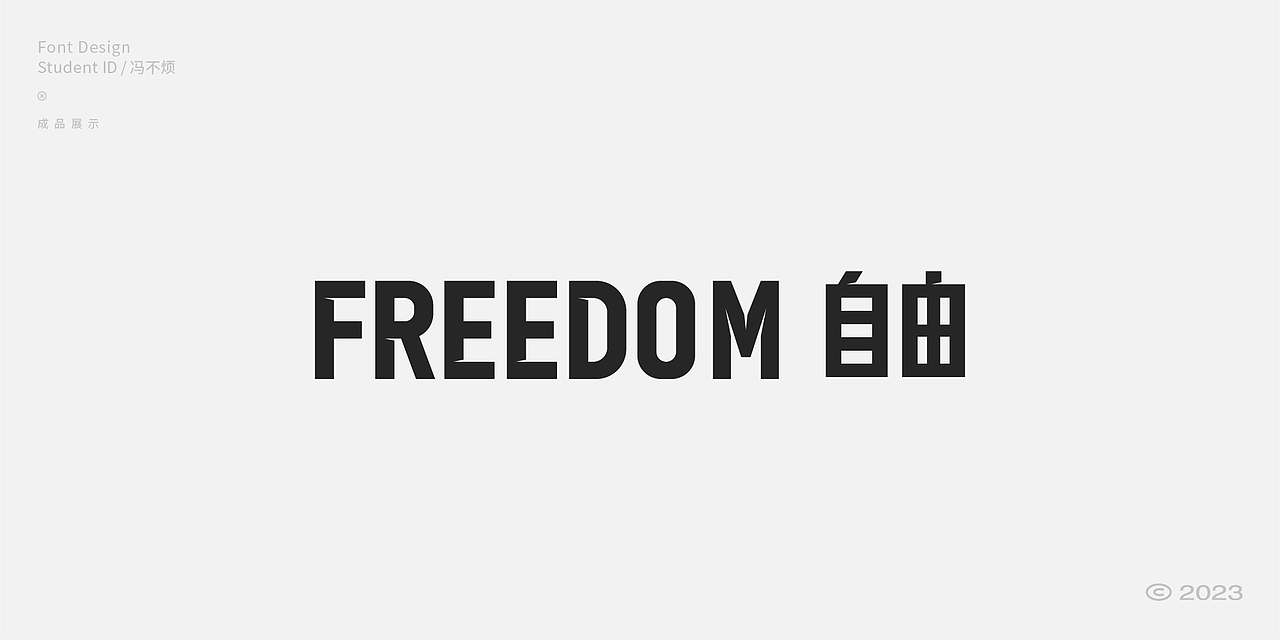 2023字体设计作品 FONT DESIGN