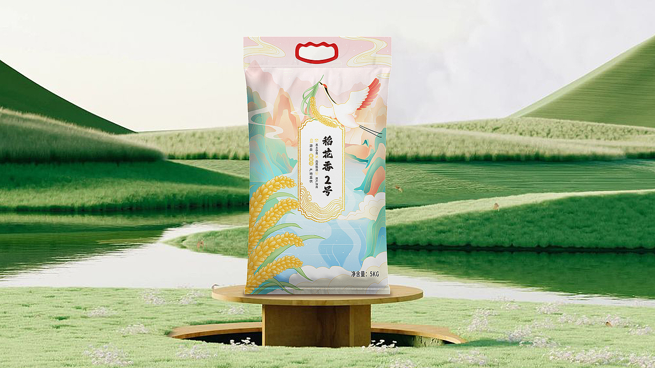 大米插画包装设计