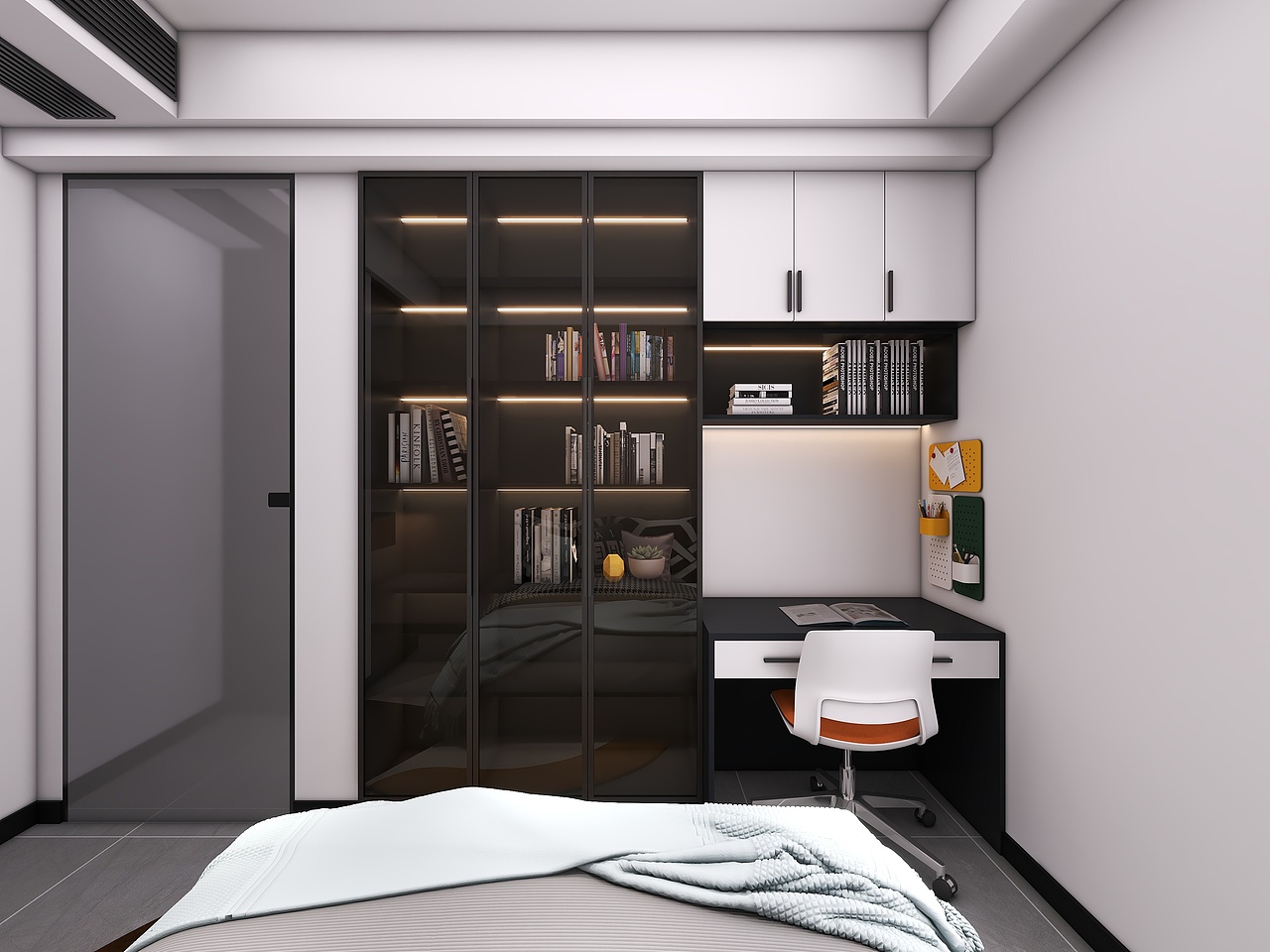 重庆绿地城二期(113平方现代简约四居室)