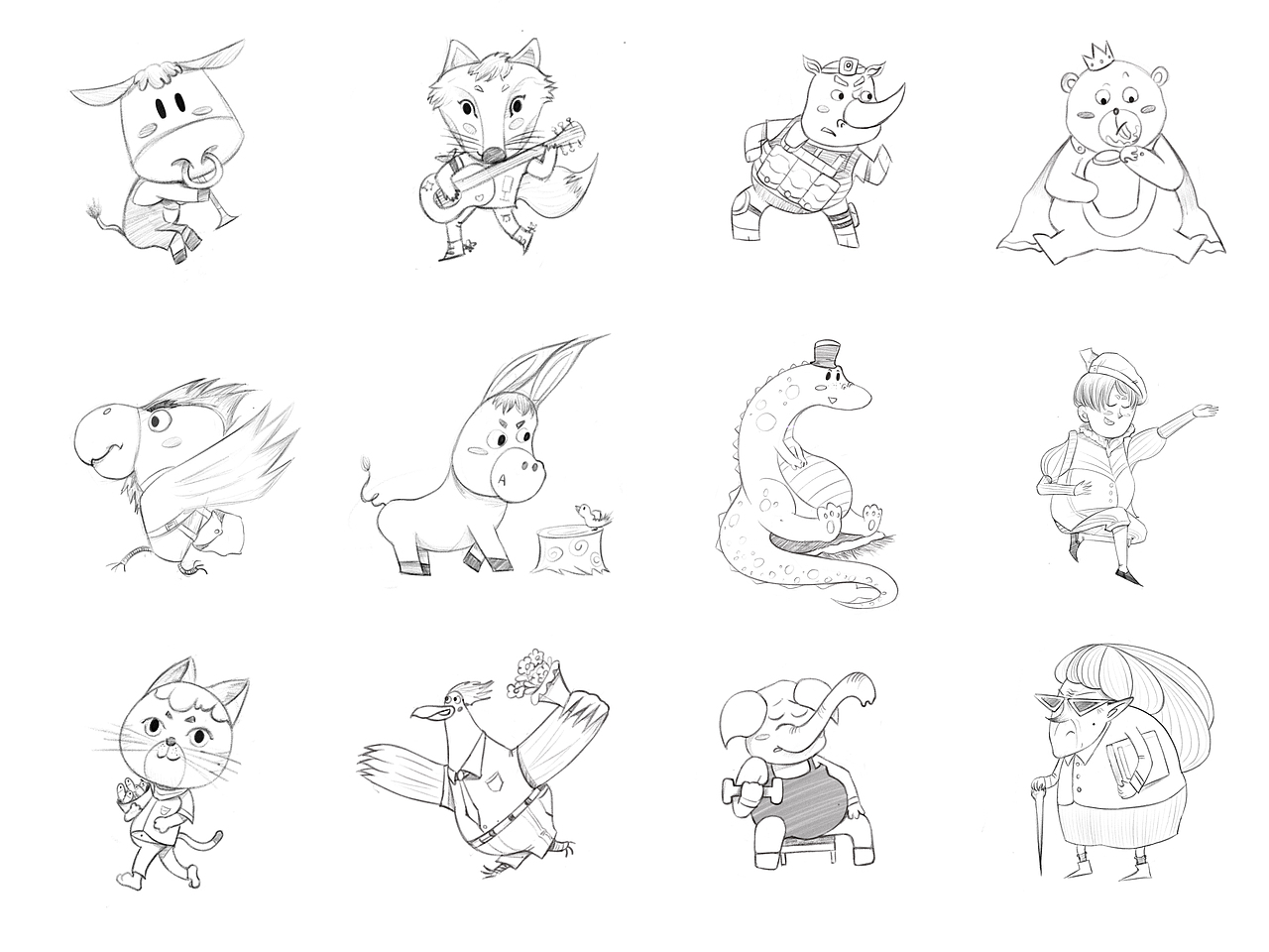 2022个人插画年度总结（图ZMzI4MjI1MTE2） - 儿童插画 - 站酷设计师朱小骞art原创素材 - 站酷ZCOOL