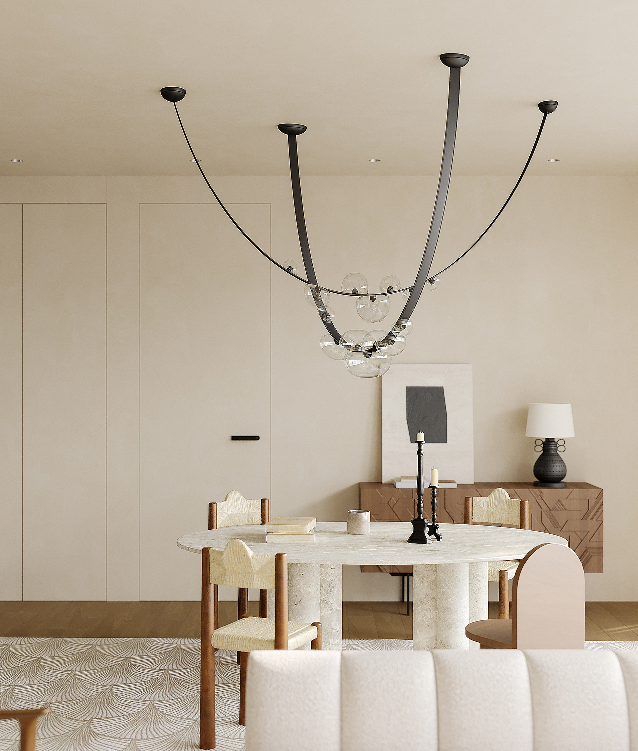 诧寂风格客餐厅（图ZMzIyNTE1MzUy） - 家装设计 - 站酷设计师效果表现原创素材 - 站酷ZCOOL