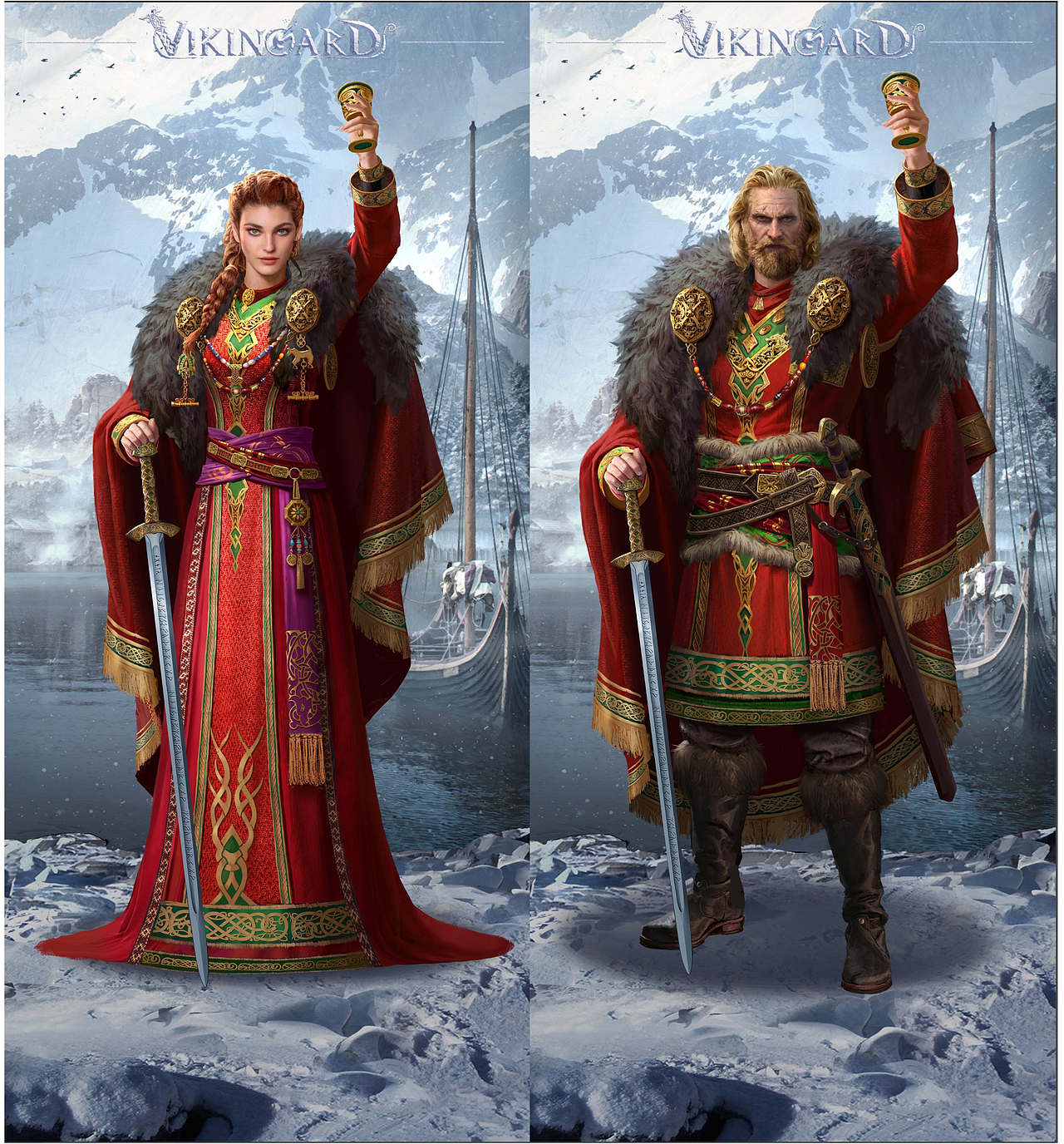 Vikingard项目（图ZMzU0MjQ3NTk2） - 商业插画 - 站酷设计师MountainDeity原创素材 - 站酷ZCOOL