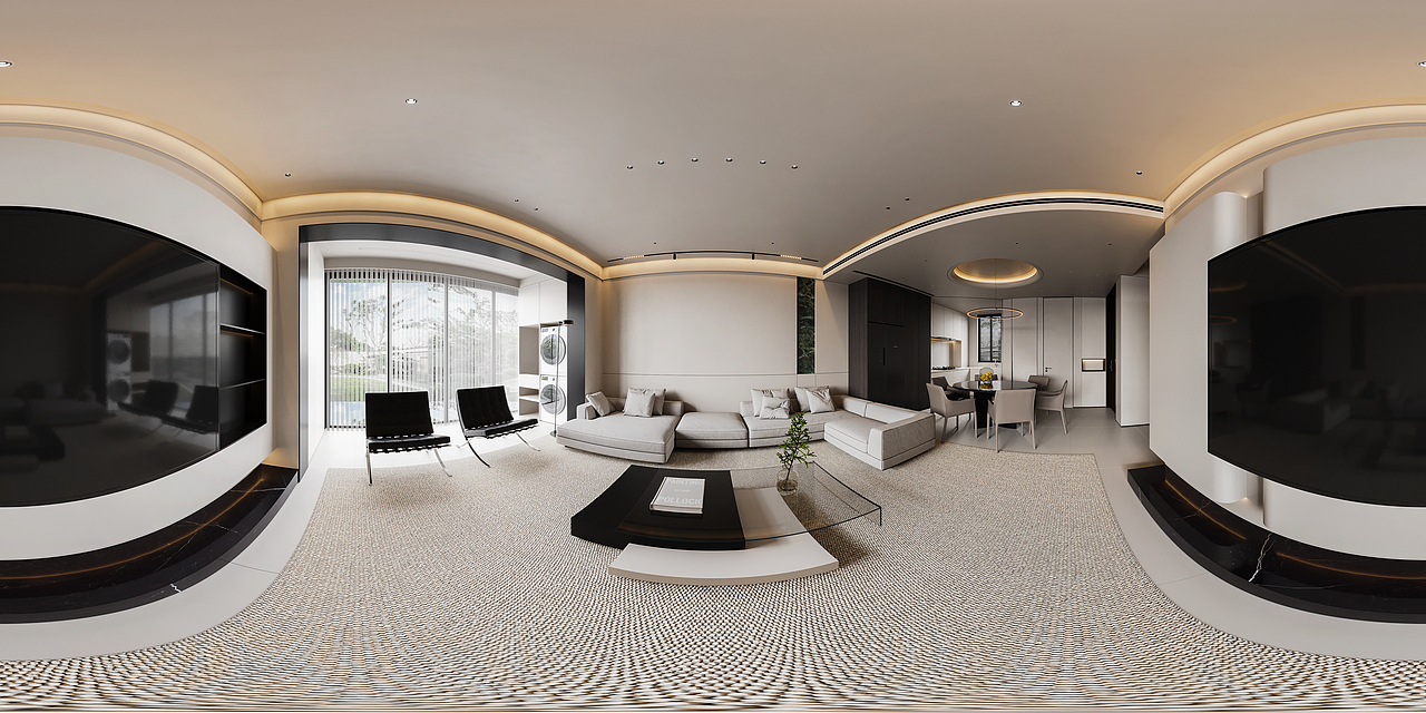 现代挑空别墅-未来效果图