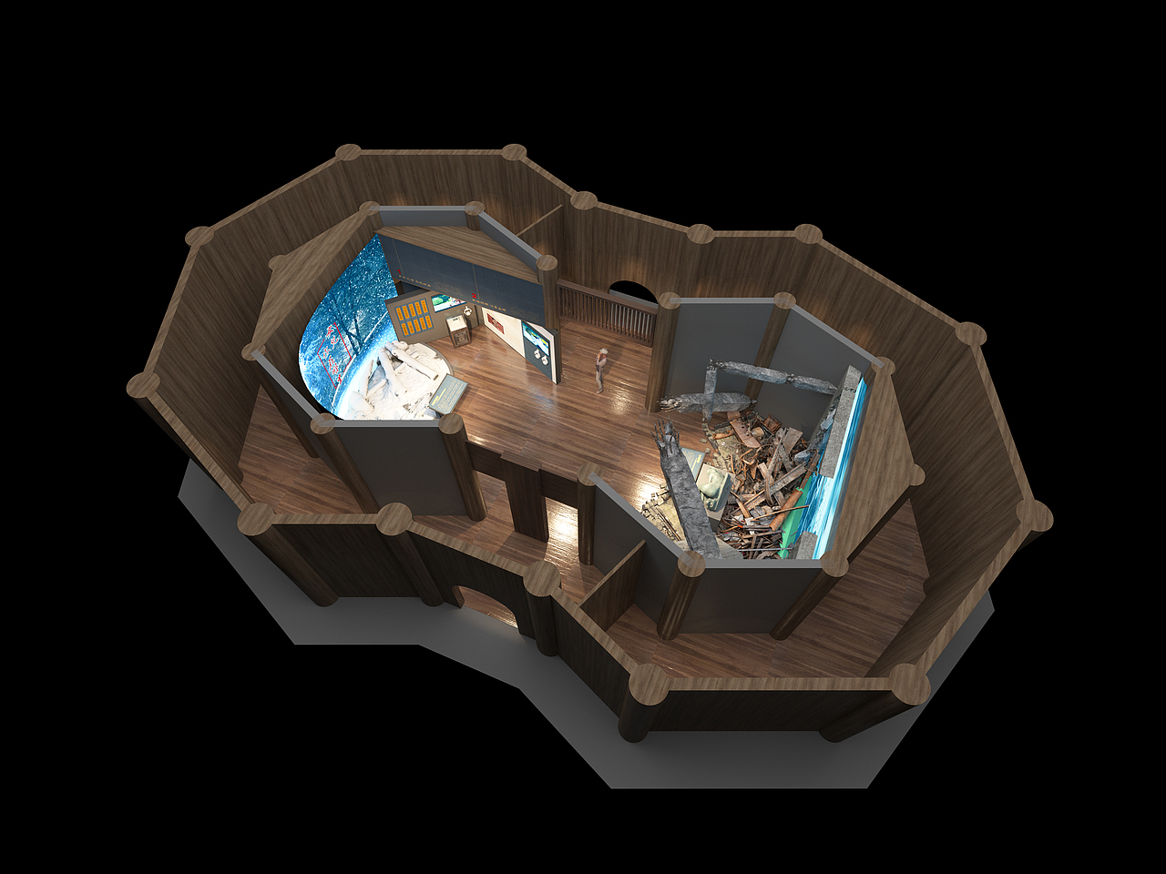 某双子塔展陈设计方案(图ZMzU2NTA3MzA0) - 建筑/空间 - 站酷设计师展览逻辑喵原创素材 - 站酷ZCOOL