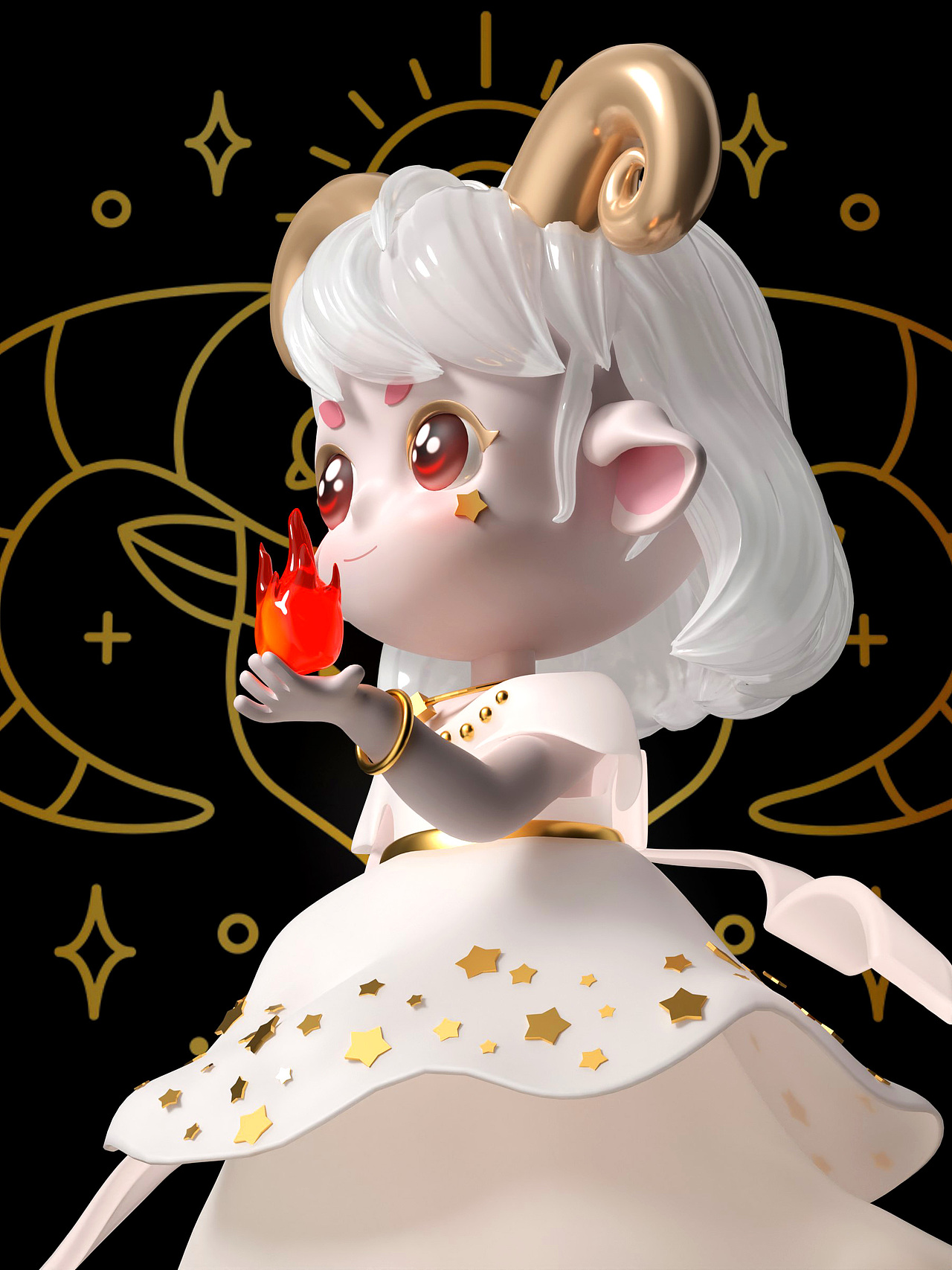 Blender第四课原创IP~「白羊座」