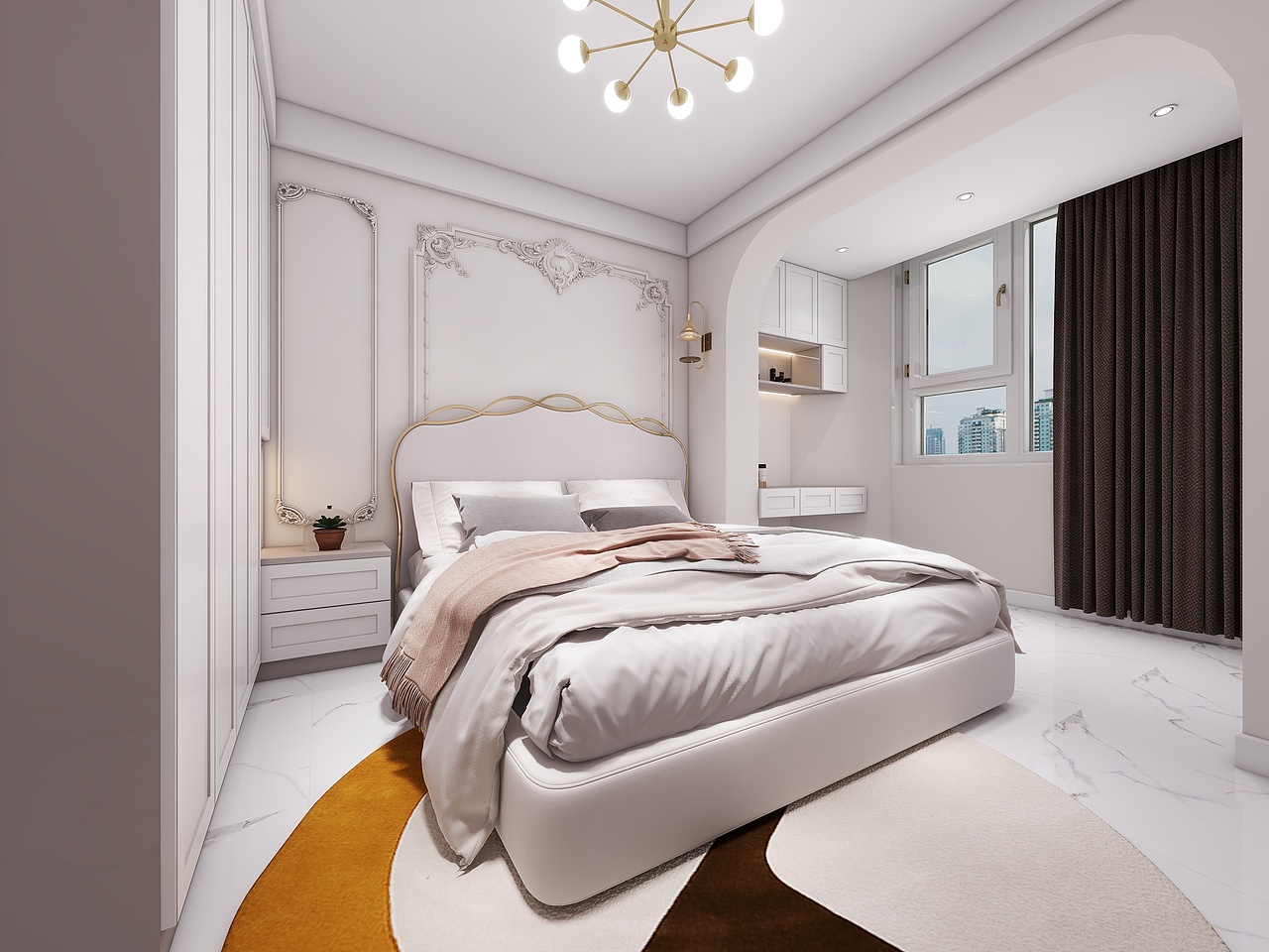 四川成都新鸿路119号院（150平方法式现代复式五居室）