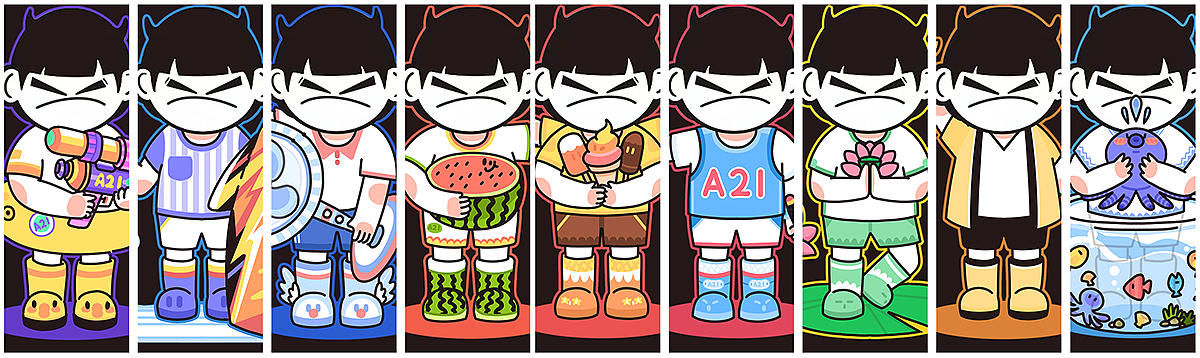 这夏值得记录（图ZMzEyMzg0MDYw） - 新锐潮流插画 - 站酷设计师张甲木原创素材 - 站酷ZCOOL