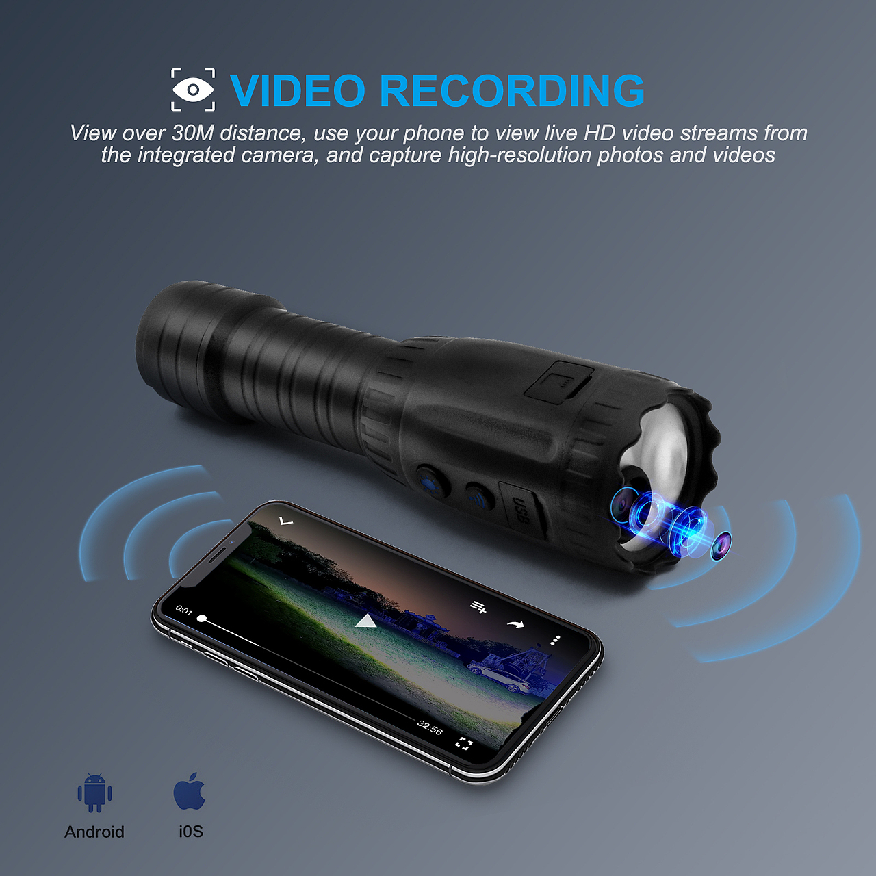 亚马逊智能录像手电筒主图（图ZMzUxMzkxOTIw） - 其他平面 - 站酷设计师好名字谁起了原创素材 - 站酷ZCOOL