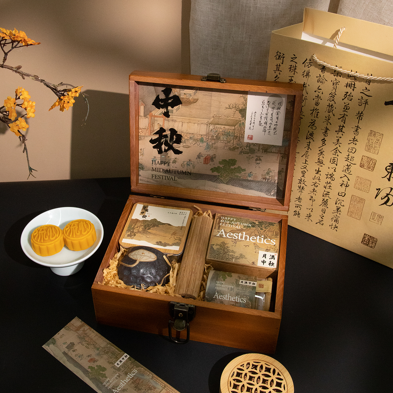 中秋古风礼盒拍摄