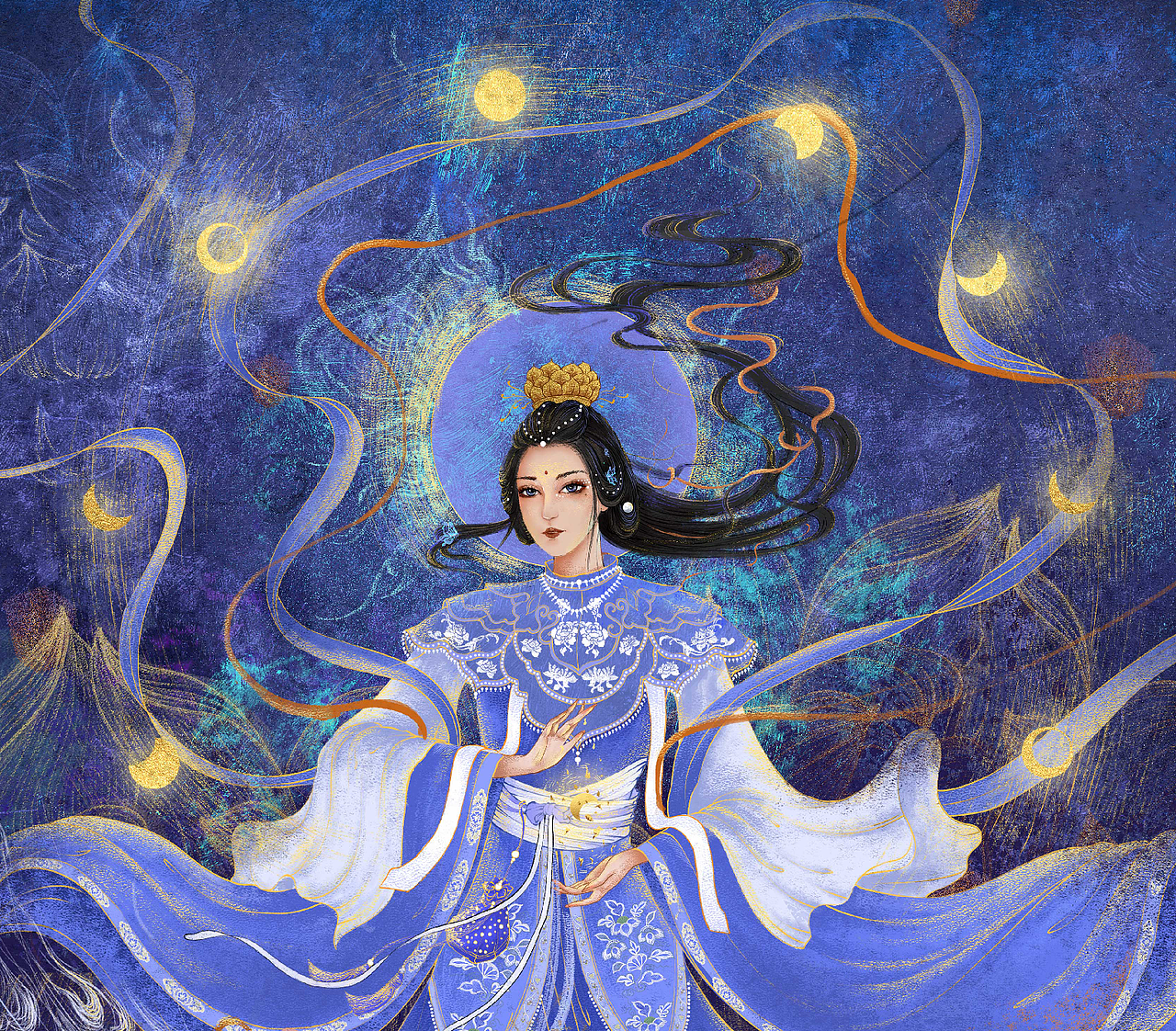 《山海经-太阴君》-原创插画(图ZMzA3NDIyNjg0) - 商业插画 - 站酷设计师暴躁的插画师原创素材 - 站酷ZCOOL