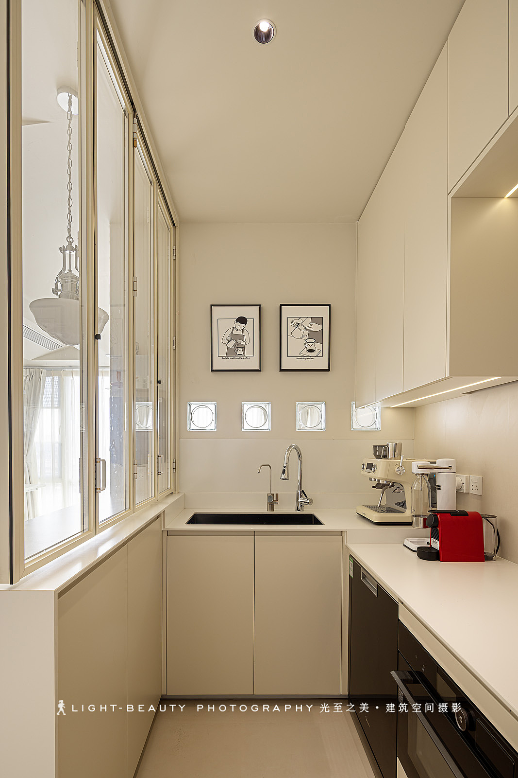 空间摄影 | 55㎡一人一狗三猫的奶油简约宅居