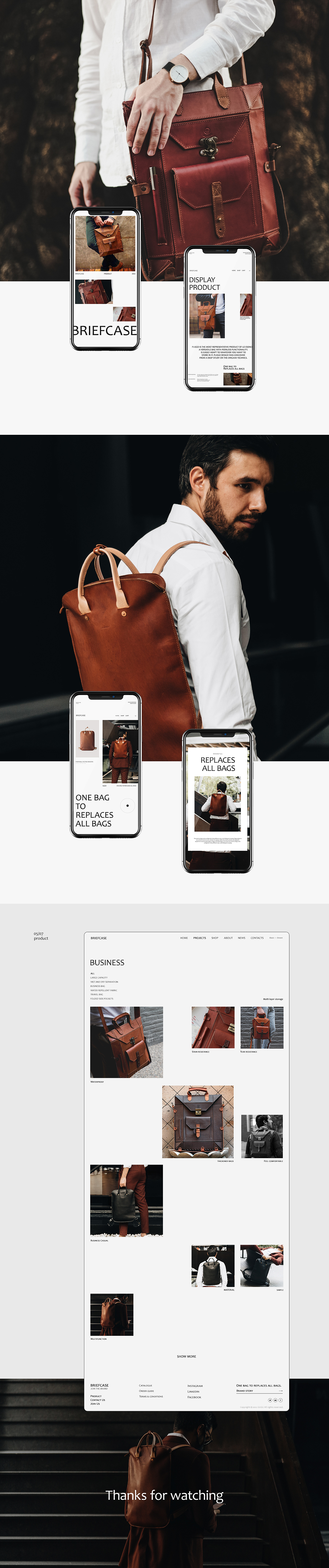 男士背包网页（图ZMzAwMTIwMTky） - 企业官网 - 站酷设计师GUGU喔原创素材 - 站酷ZCOOL