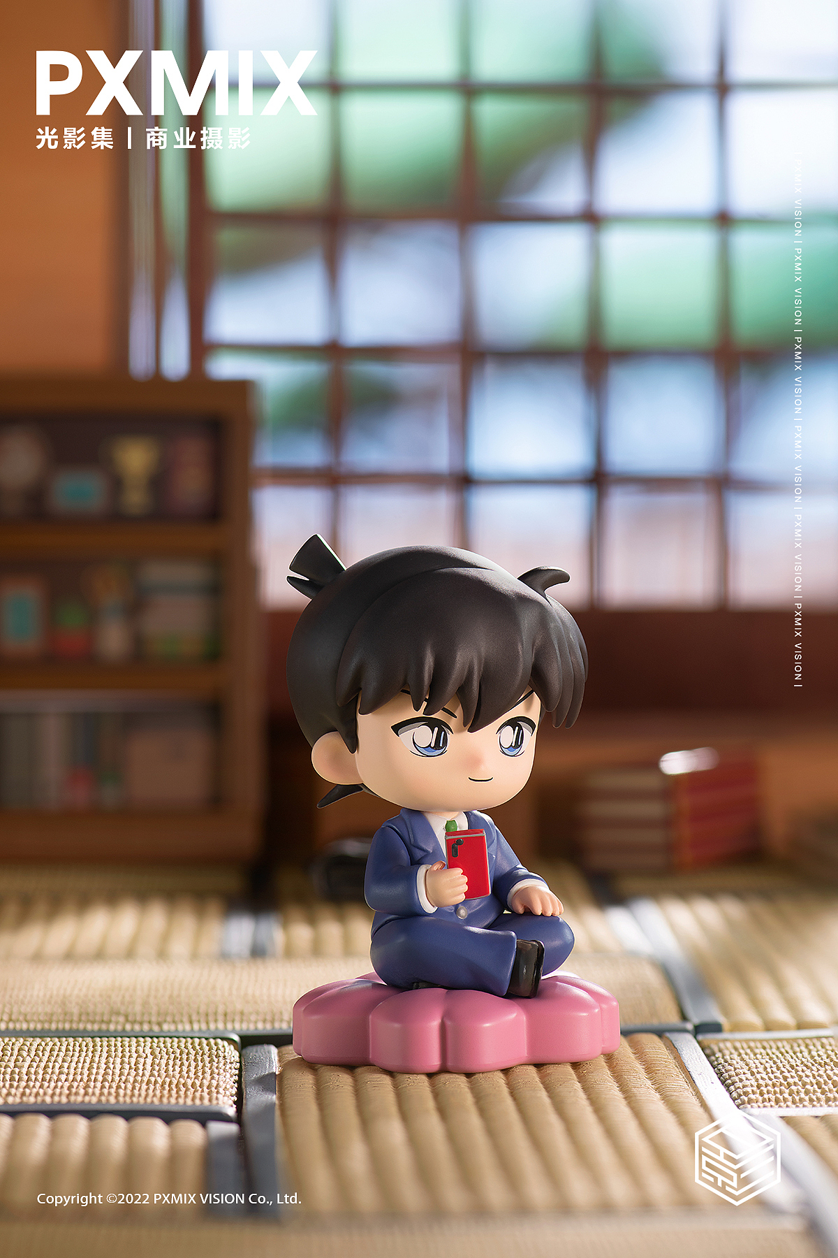 盲盒手办摄影丨泡泡玛特x名侦探柯南x光影集PXMIX