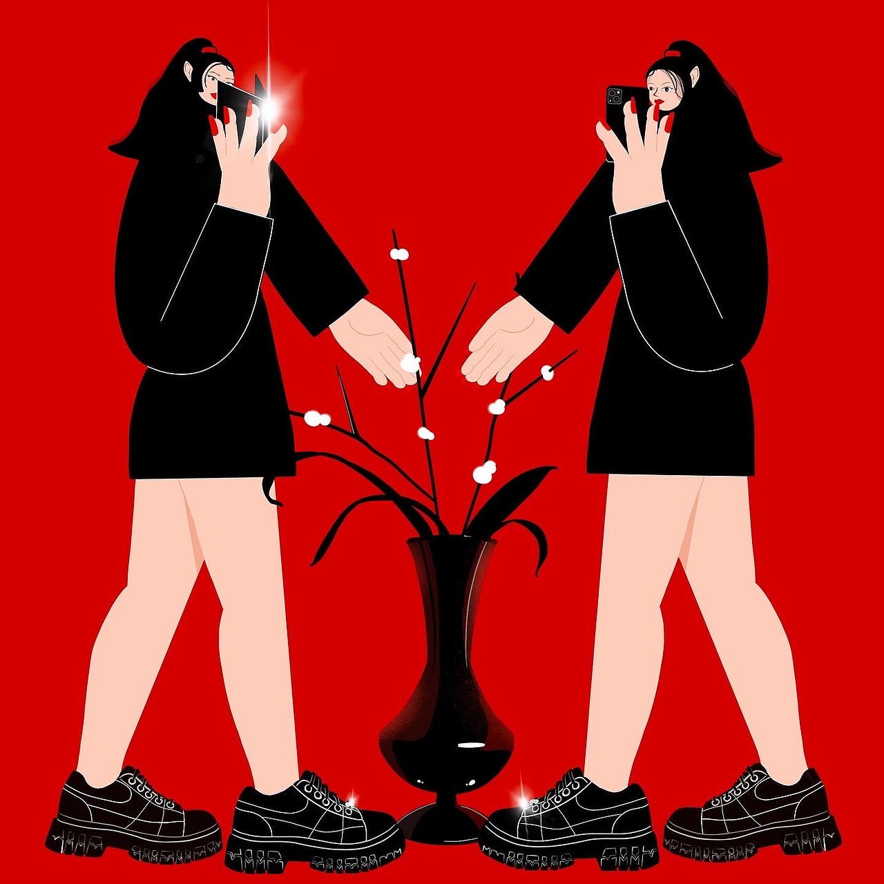 关于蓝色💙和红色❤️（图ZMjk2NzgxODc2） - 商业插画 - 站酷设计师SUNDOU原创素材 - 站酷ZCOOL
