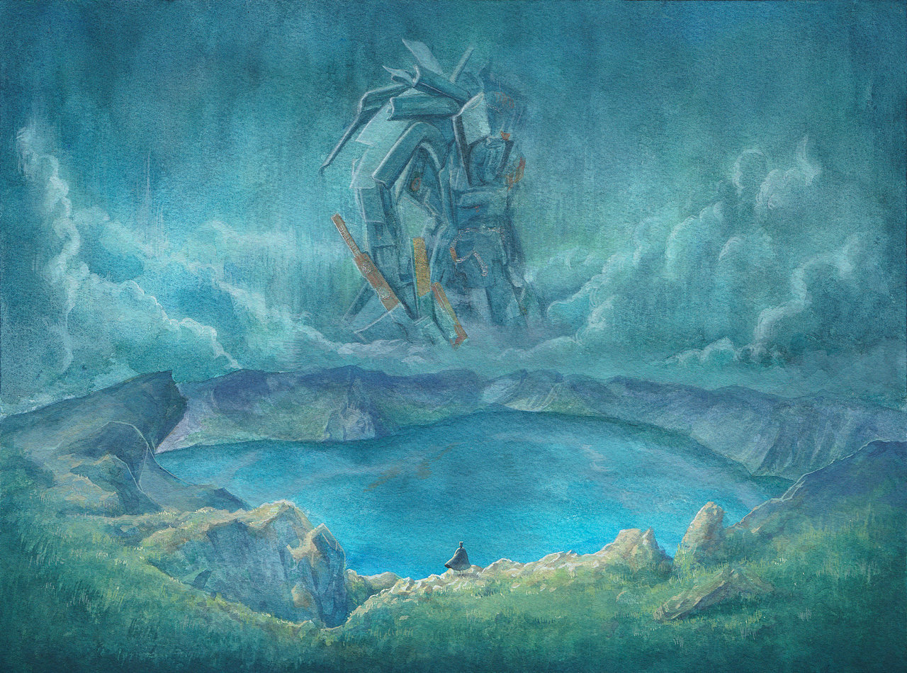 【不透明水彩】把一张水彩画延展成动画