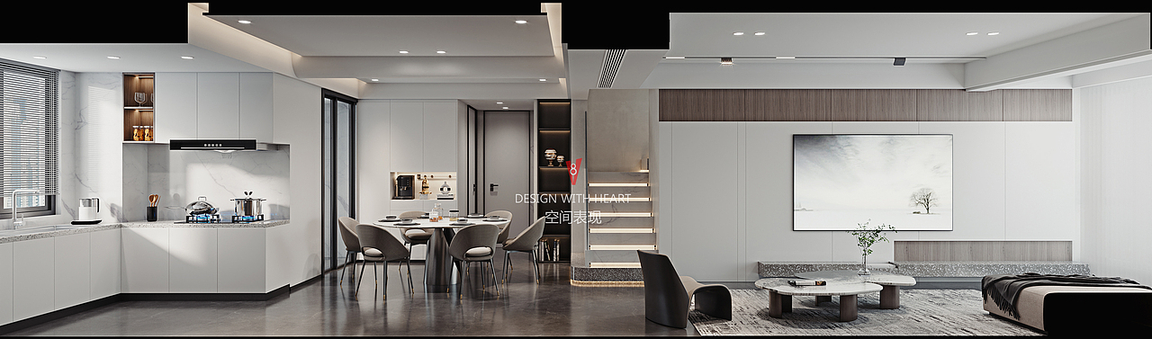 V8空间表现 | 公寓客餐厅