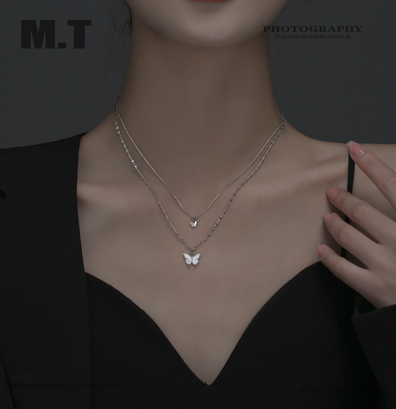 产品摄影 |  饰品项链 无头风  暗黑系风格拍摄