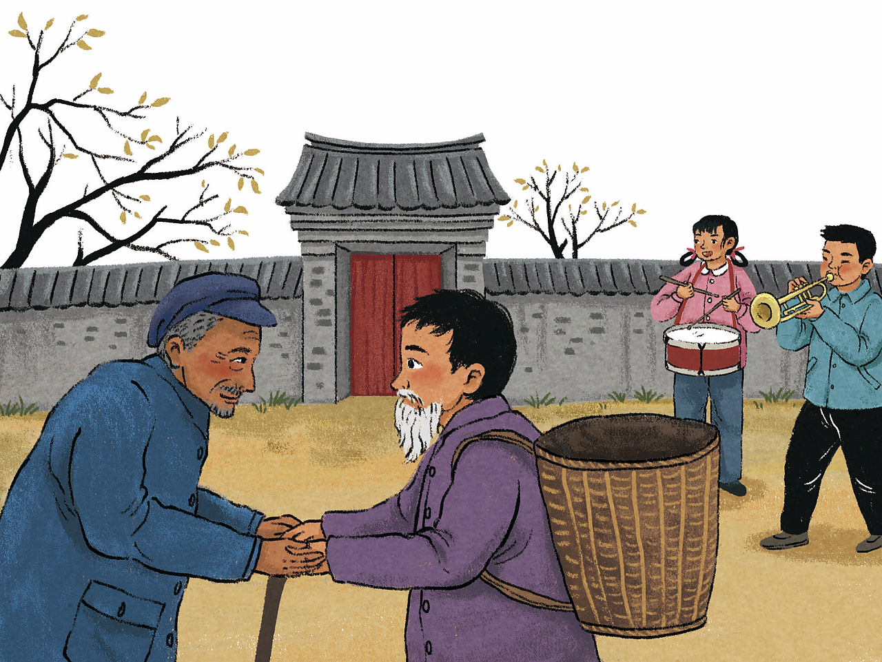 插画｜上学记配图（图ZMzYxODIxNjc2） - 艺术插画 - 站酷设计师小白的角原创素材 - 站酷ZCOOL