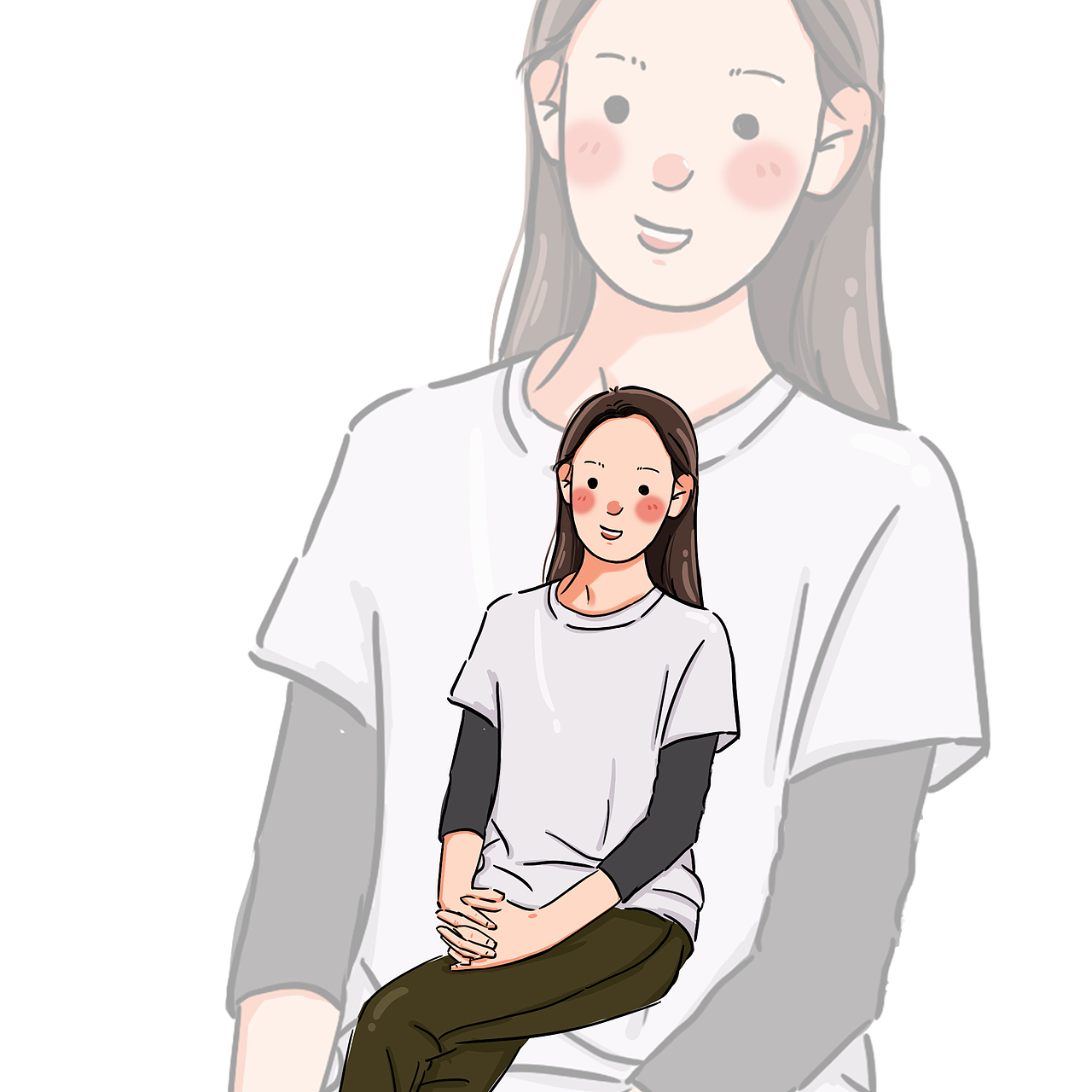 原创人物头像插画