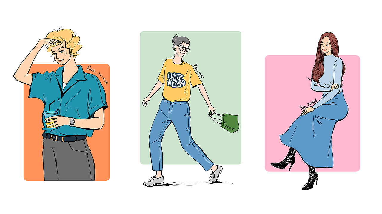 这一年画的一些速写