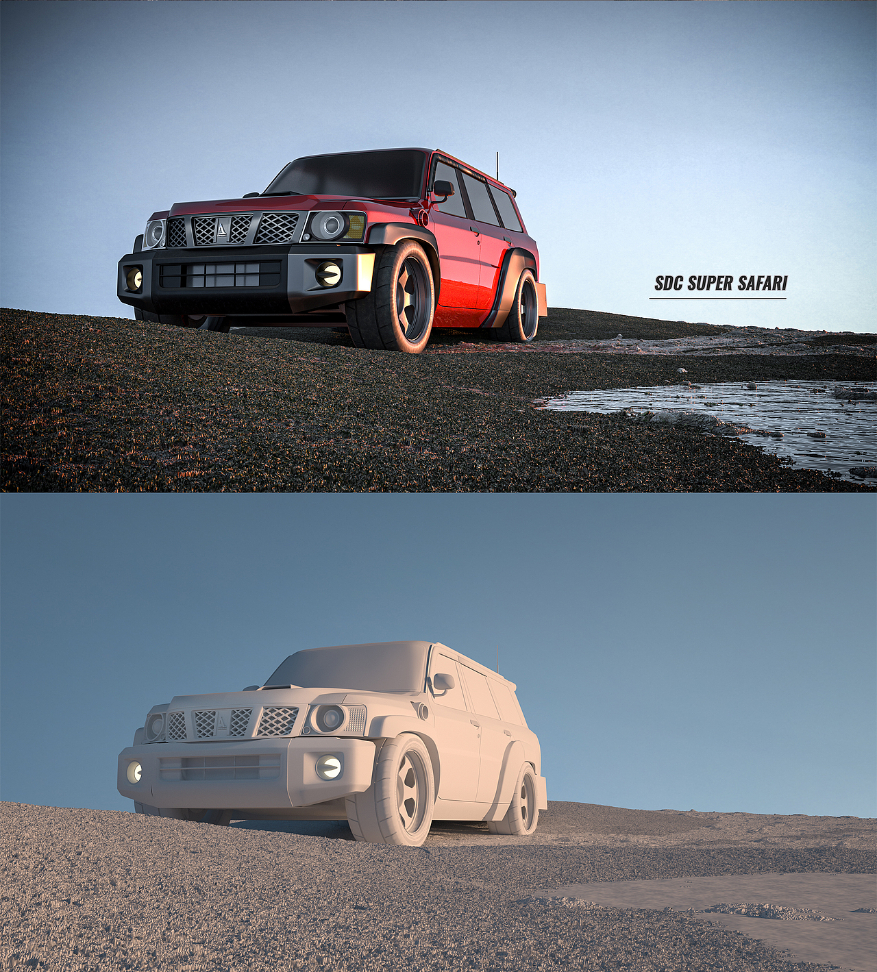 SUPER SAFARI车渲染图（图ZMzQ2Mzk3NjYw） - 机械/交通 - 站酷设计师Ddot_Design原创素材 - 站酷ZCOOL