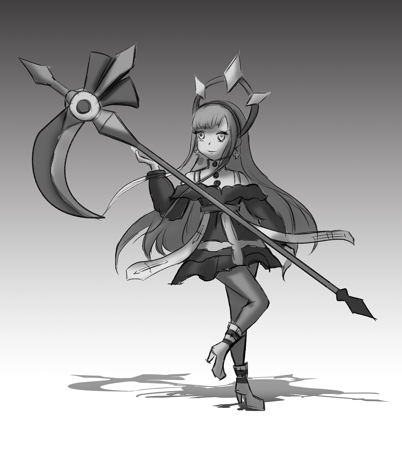 Q版小魔女设计（图ZMzA4NjE0MTQw） - 游戏原画 - 站酷设计师默克画画原创素材 - 站酷ZCOOL