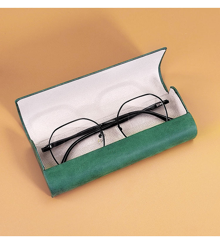 复古皮质眼镜盒