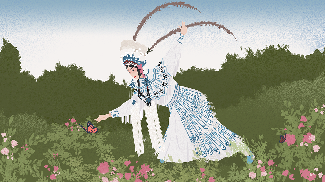 戏曲剧目插画（图ZMzM3NDY2NDI0） - 艺术插画 - 站酷设计师萌乔巴巴原创素材 - 站酷ZCOOL