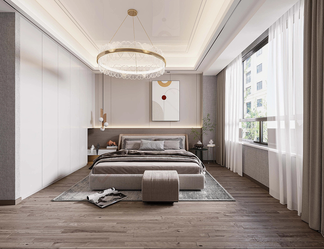 现代样板间||越设计越简洁的精装样板房，现代感十足