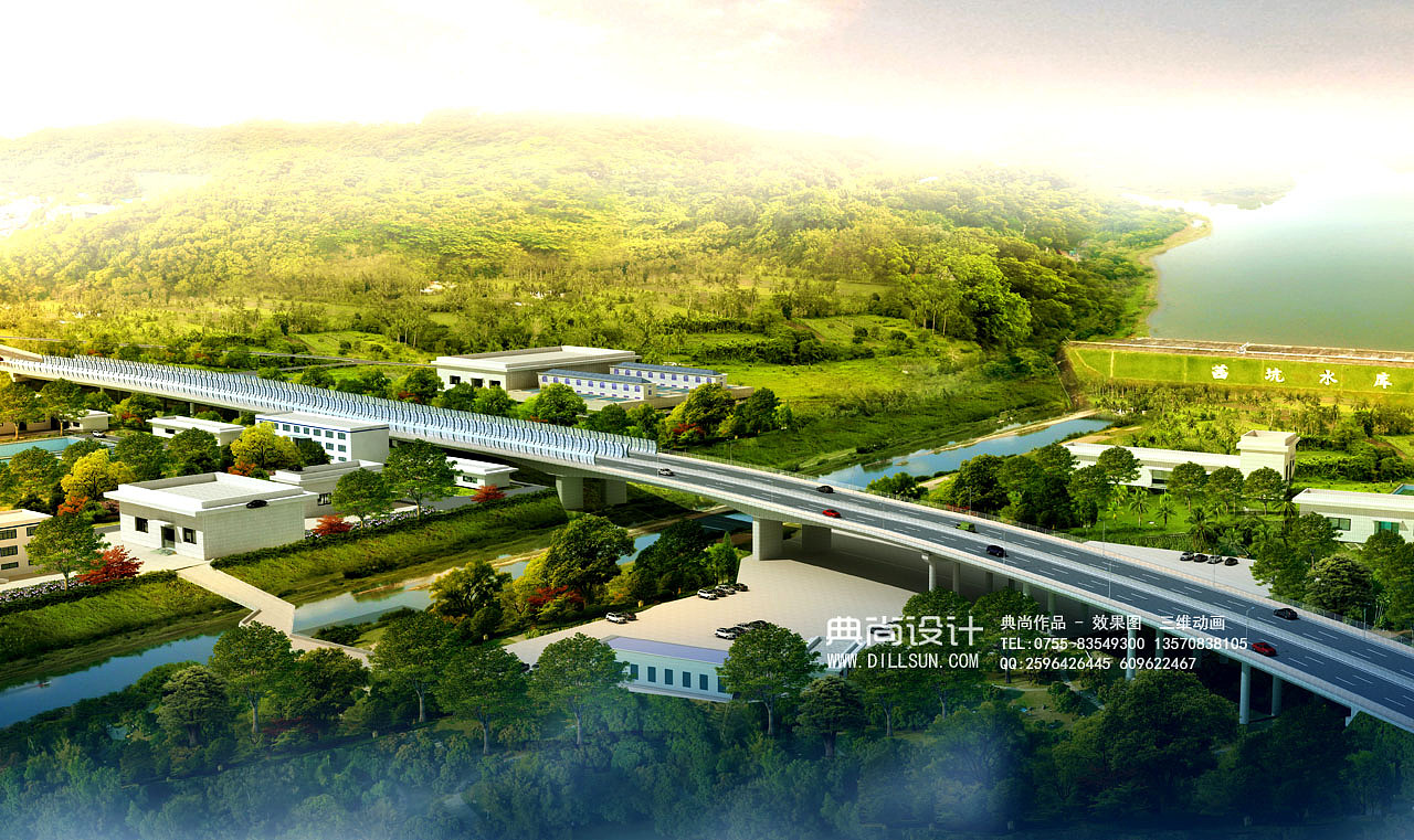 桥梁设计效果图