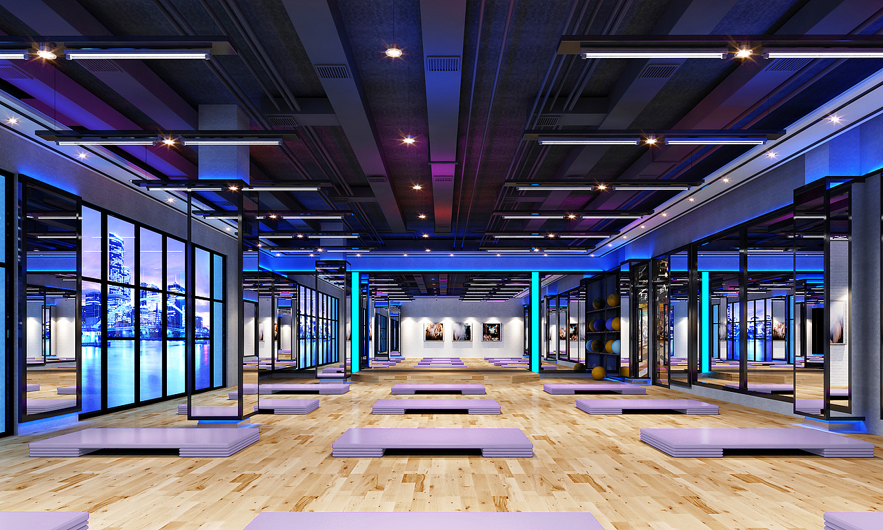 成都健身房装修、健身房设计、健身房案例、设计单位