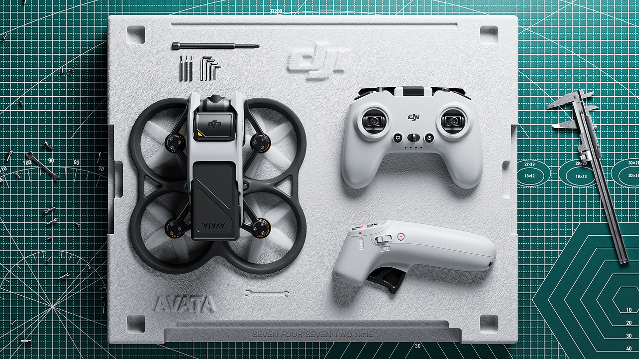 DJI Avata无人机渲染（图ZMzQyODA1MDI0） - 场景 - 站酷设计师柒肆柒贰玖原创素材 - 站酷ZCOOL