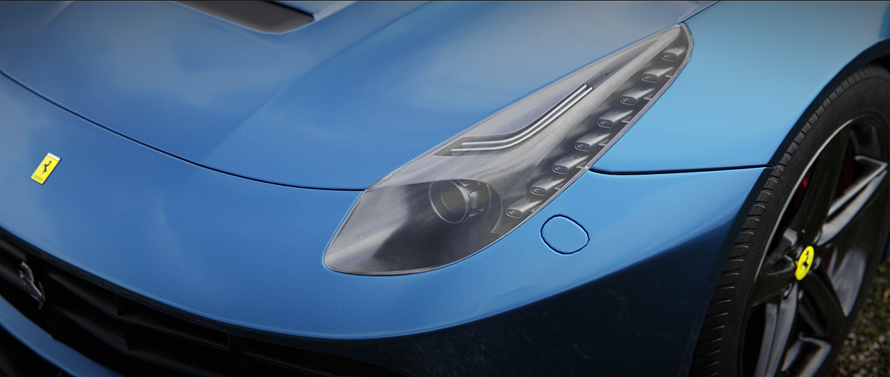 UE5 Ferrari 法拉利汽车渲染动画