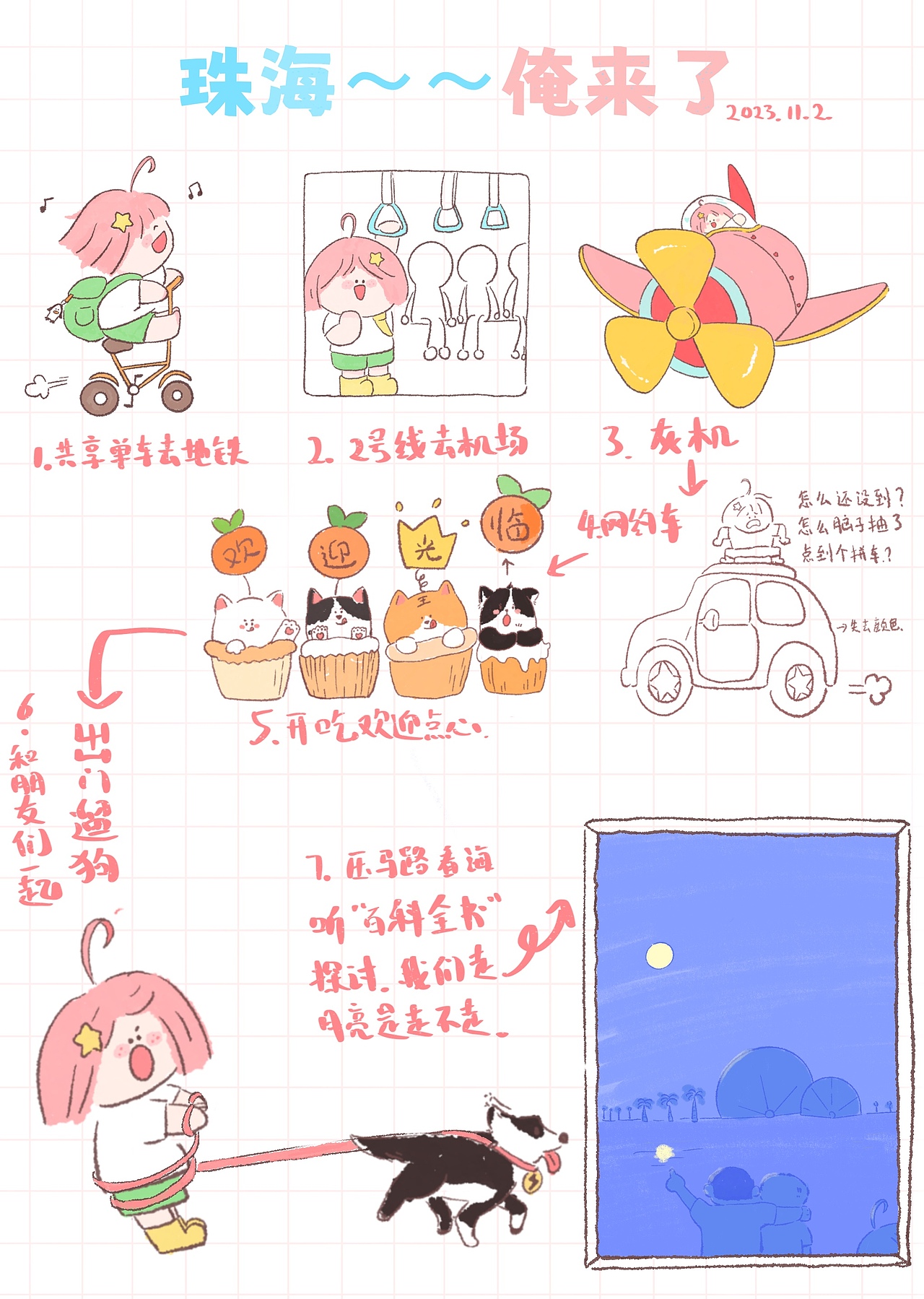 首先你要快乐，其次都是其次——星星女孩漫画日常合集（图ZMzYwNjg0NzE2） - 商业插画 - 站酷设计师画画滴天涯原创素材 - 站酷ZCOOL