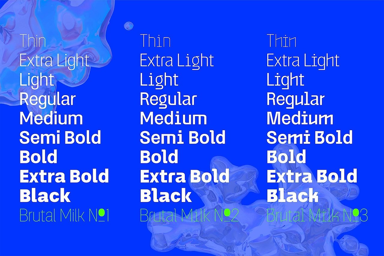 复古怀旧Y2K潮流时尚广告海报标题粗体英文字体家族