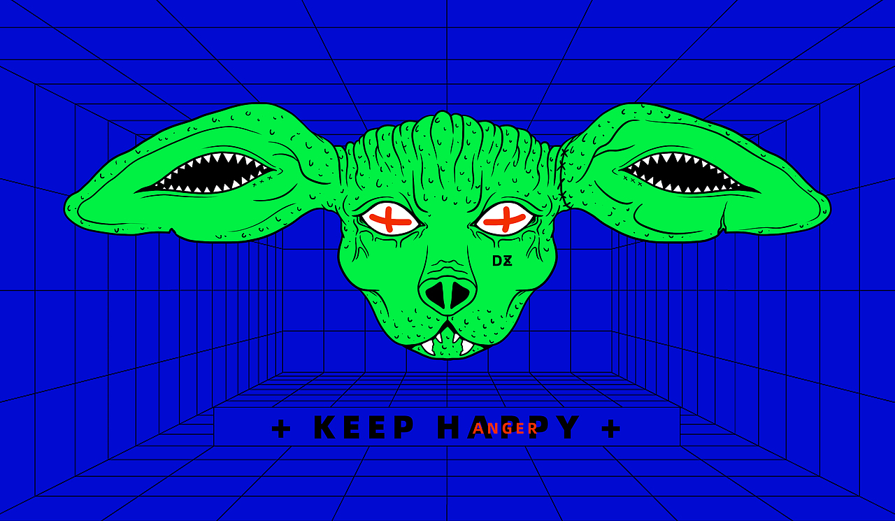+ Keep happy +（图ZMzE0NTY3OTIw） - 商业插画 - 站酷设计师这个豆子原创素材 - 站酷ZCOOL