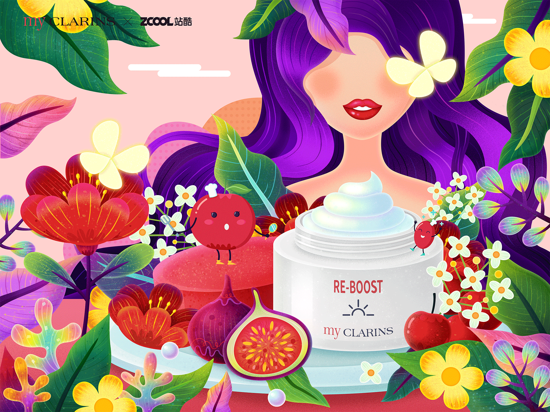 #my CLARINS 寻找天然好食肌# -美肌餐厅（图ZMjk4NzQ2NDgw） - 海报 - 站酷设计师dreamer44原创素材 - 站酷ZCOOL