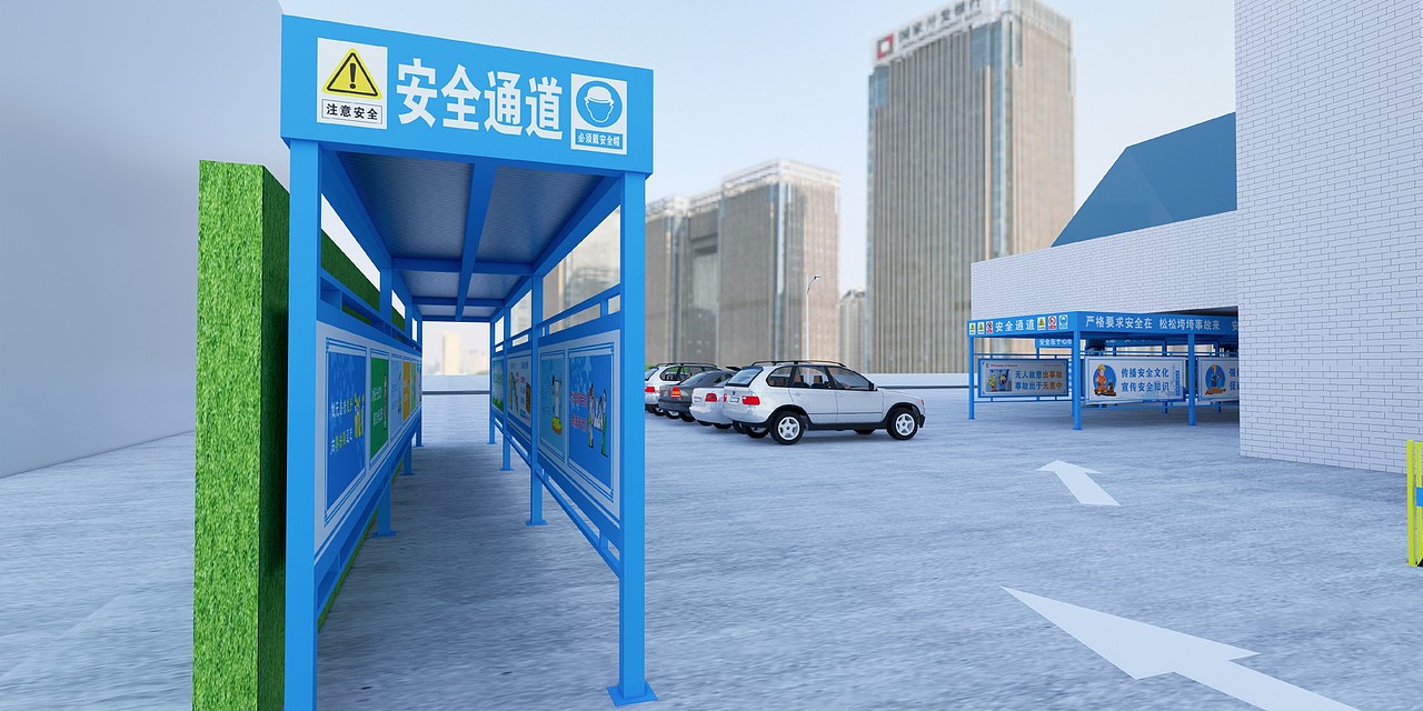 中建-深圳某建筑项目安全通道（图ZMzQyNzI1MzY4） - 建筑/空间 - 站酷设计师丁丁彡原创素材 - 站酷ZCOOL