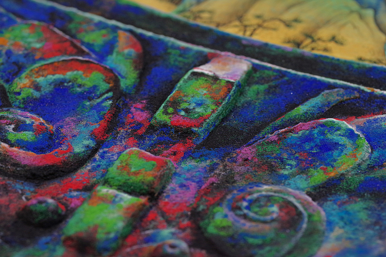 【岩彩•青铜器】望山 • 千年之蓝