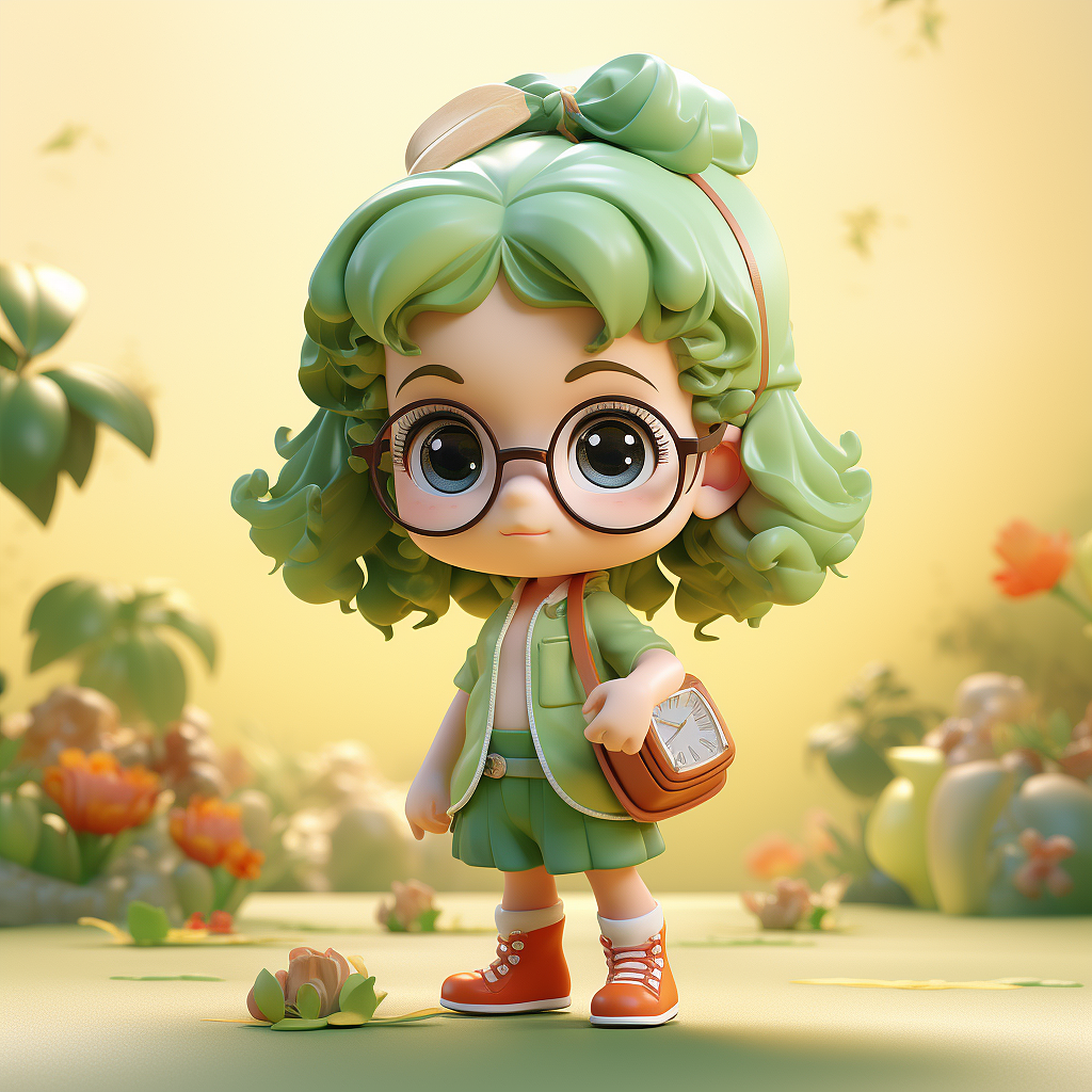 3D 人物IP 可爱小女孩