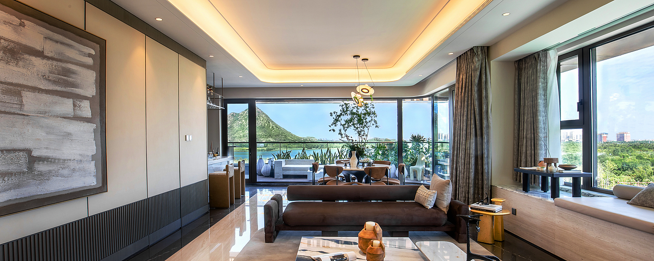 上一个组图，济南中海臻园府示范区开放