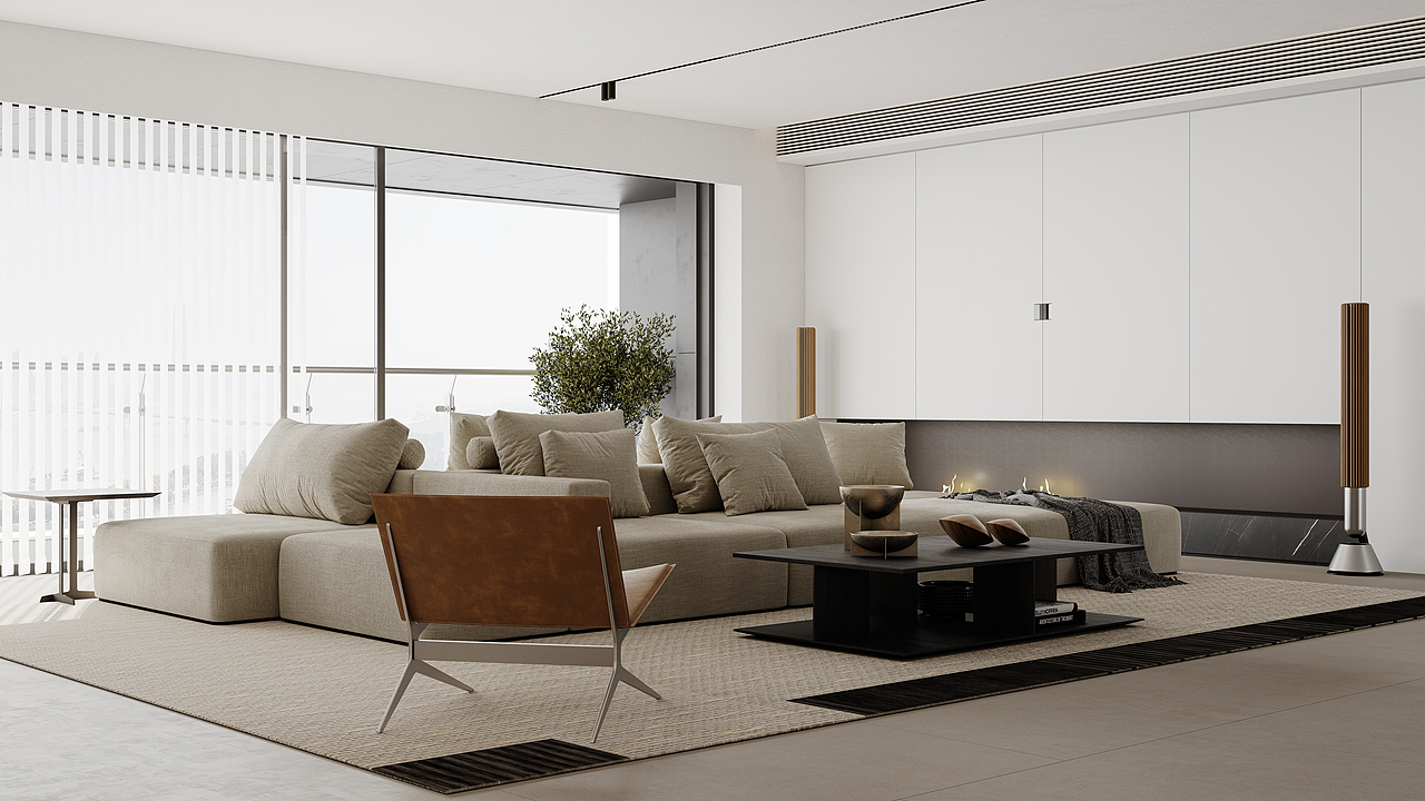 极简江景大平层