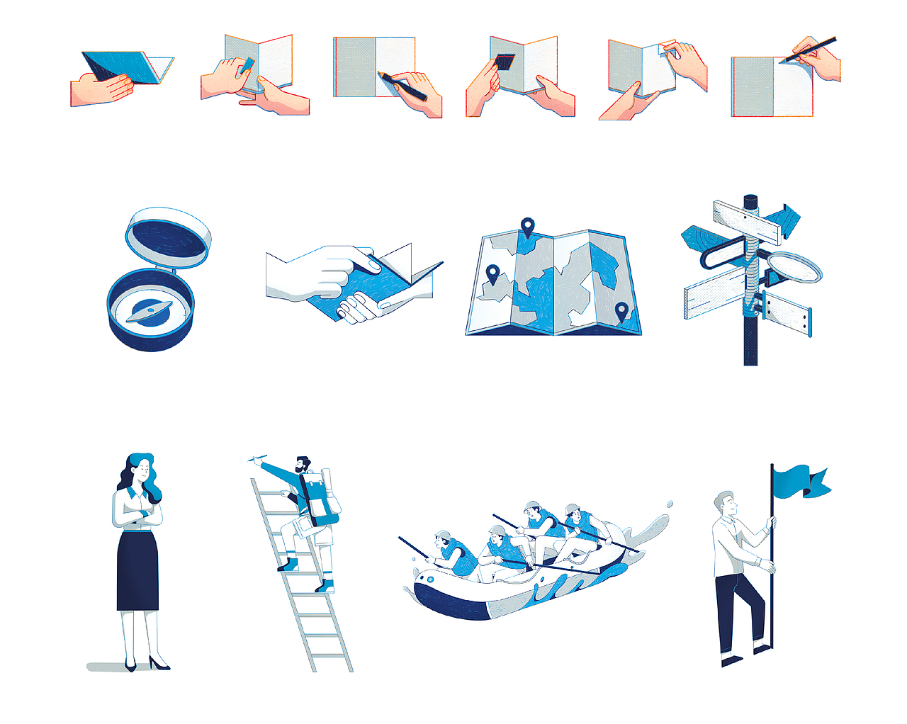 Cross River书籍插画（图ZMzcwNTE1NDcy） - 商业插画 - 站酷设计师由然工作室原创素材 - 站酷ZCOOL