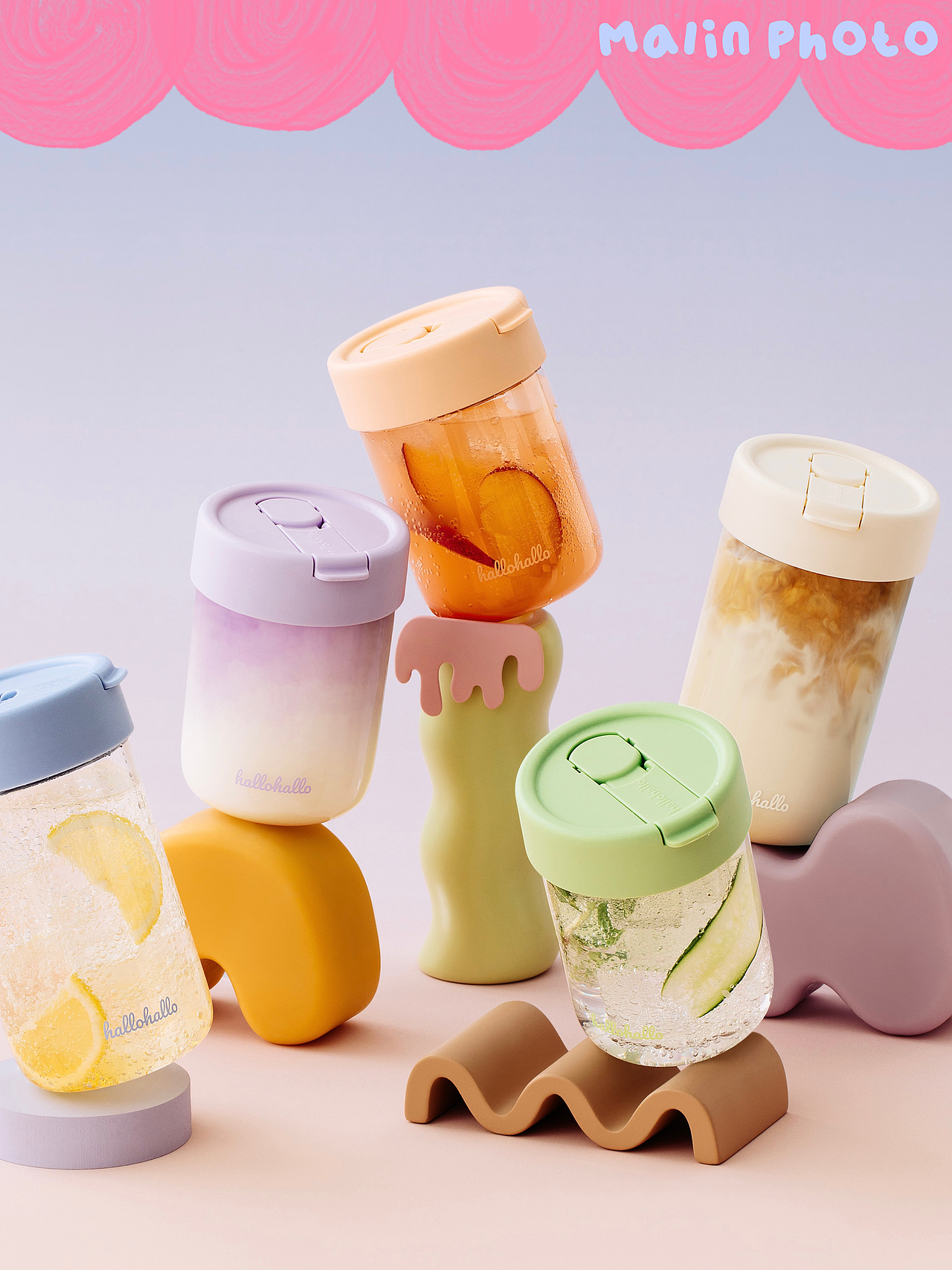 给夏天解解渴!杯子拍摄