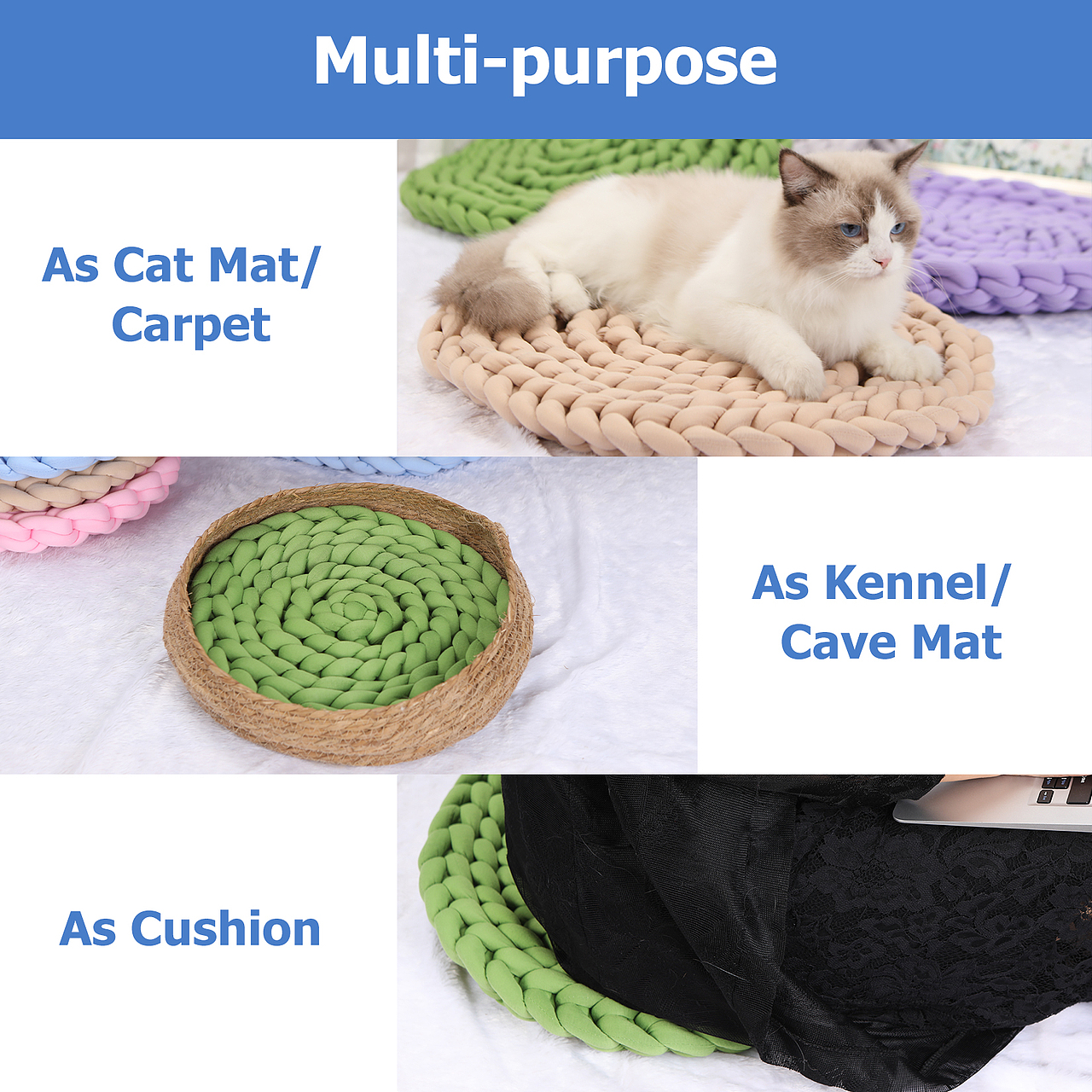 宠物用品拍摄 猫垫 猫窝 编织猫窝 亚马逊A+ 图片拍摄（图ZMzU0Njg5MzAw） - 宣传物料 - 站酷设计师与影产品摄影原创素材 - 站酷ZCOOL