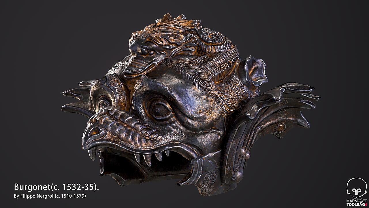 游戏流程模型 中世纪头盔