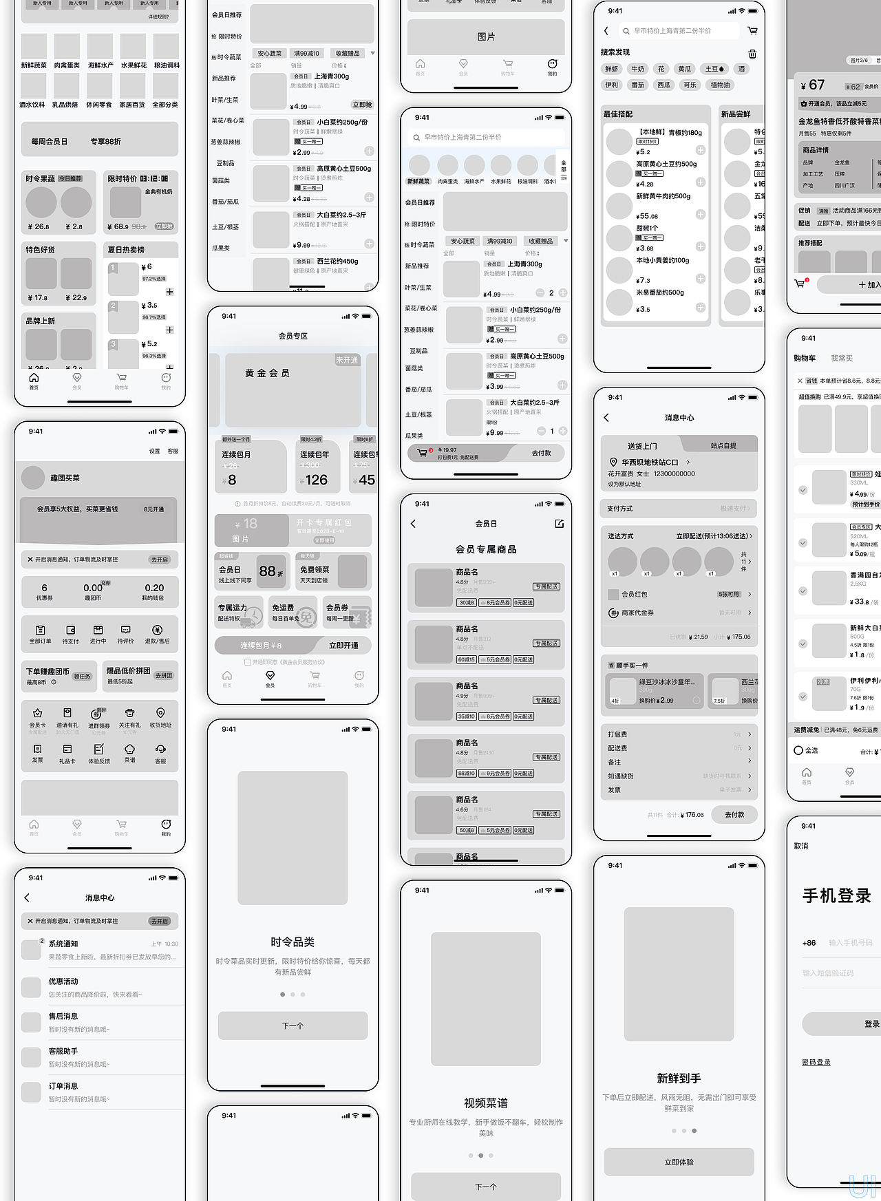 社区团购APP界面设计