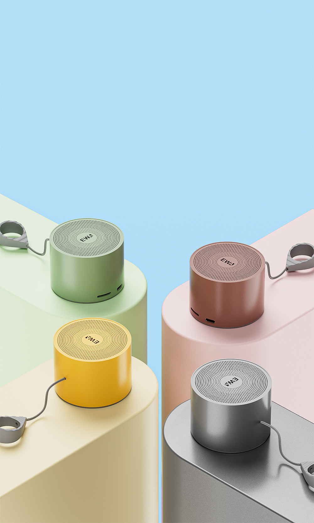 蓝牙音箱渲染合集