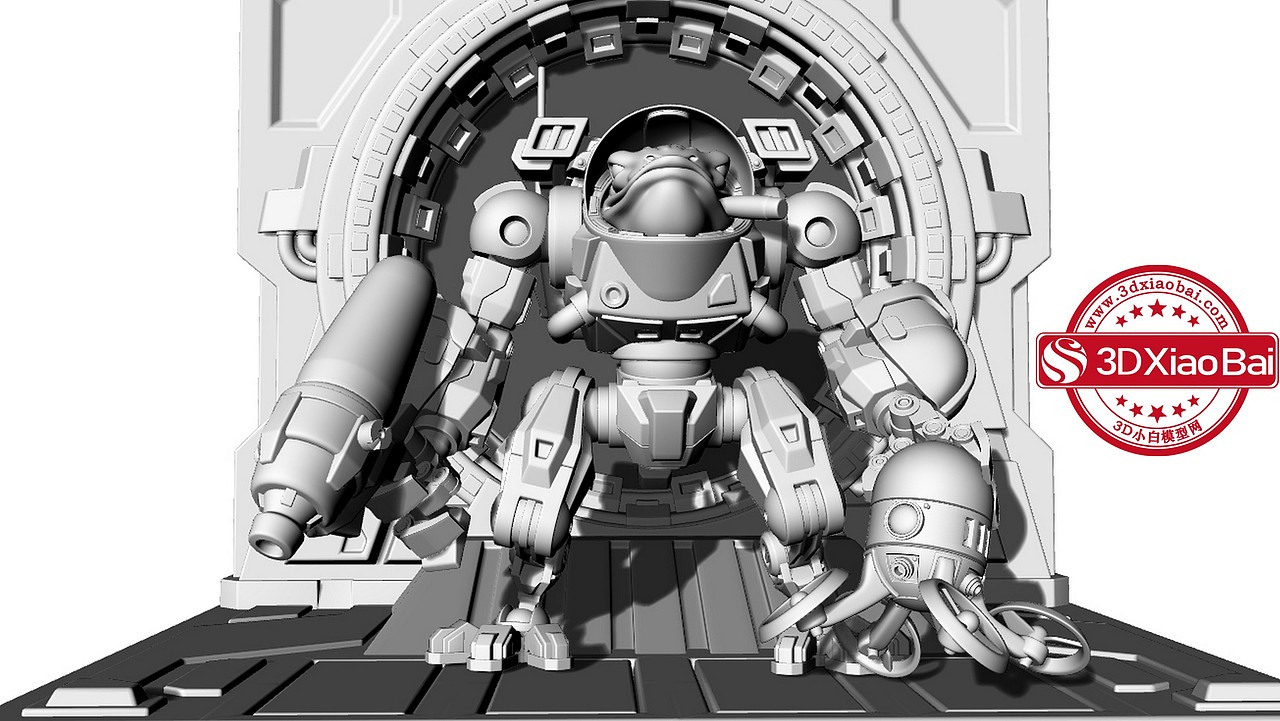 猎人墓蛙战甲模型